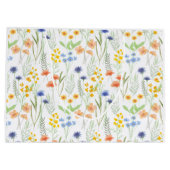 Watercolor Wilde Bloem Groot Cadeauzakje (Achterkant)
