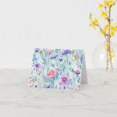 Watercolor Wilde Bloem Vouwkaart Kaart (Gele Bloem)