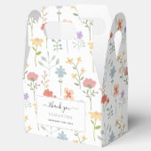 Watercolor Wilde Bloemen Bloempatroon Bedankdoosjes (Geopend)