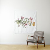 Watercolor Wilde Bloemen Boeket #1 Wandkleed (In Situ (horizontaal))