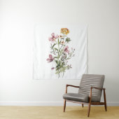 Watercolor Wilde Bloemen Boeket #1 Wandkleed (In situ)