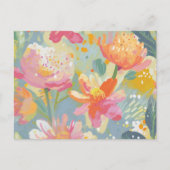 Watercolor Wilde Bloemen Briefkaart (Voorkant)