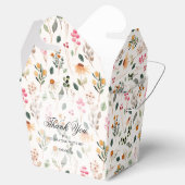 Watercolor Wilde Bloemen Bruidsfeest Bedankdoosjes (Geopend)