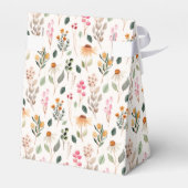 Watercolor Wilde Bloemen Bruidsmeisjesfeest Bedankdoosjes (Achterkant)