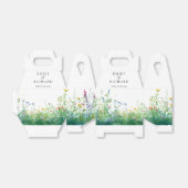 Watercolor Wilde Bloemen Bruiloft Bedankdoosjes (Uitgevouwen)