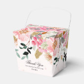 Watercolor Wilde Bloemen Bruiloftsfeest Bedankdoosjes (Voorkant Zijde)