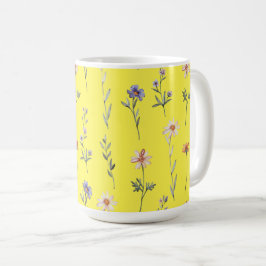 Watercolor Wilde Bloemen Koffiemok