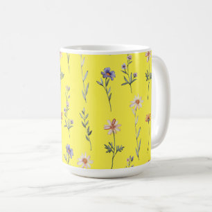 Watercolor Wilde Bloemen Koffiemok