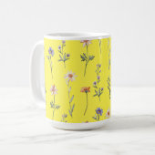 Watercolor Wilde Bloemen Koffiemok (Voorkant links)