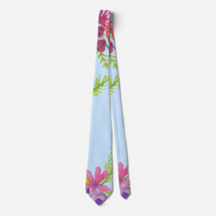 Watercolor Wilde Bloemen Patroon Leggings Wrapping Stropdas