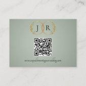 Watercolor Wilde Bloemen, QR Code - Salie Informatiekaartje (Achterkant)