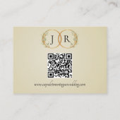 Watercolor Wilde Bloemen, QR Code - Tarwe Informatiekaartje (Achterkant)