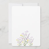 Watercolor Wilde Bloemen Vlinders Save The Date (Achterkant)