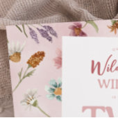 Watercolor Wildebloem 2e Verjaardagsfeestje Kaart