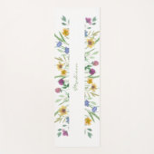 Watercolor Wildebloem Persoonlijk  Yogamat (Voorkant)