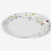 Watercolor Wildfire Bruiloftsfeest Papieren Bordje (Gekanteld)