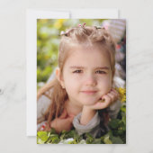 Watercolor Wildflower 1st Birthday Mauve Girl  Kaart (Achterkant)