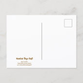 Watercolor wildflower barberry postcard briefkaart (Achterkant)