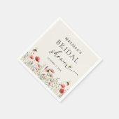 Watercolor Wildflower Bruidsuitnodiging Meant To B Servet (Hoek)