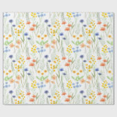 Watercolor Wildflower  Cadeaupapier (Vlak)