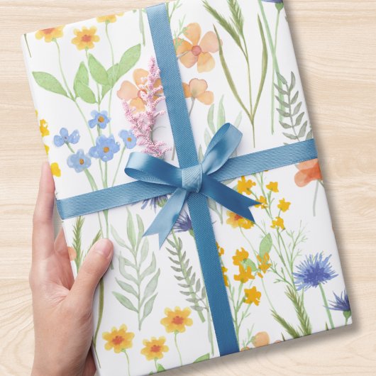 Watercolor Wildflower  Cadeaupapier