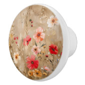 Watercolor Wildflower Ceramic Knob Keramische Knop (Rechts)