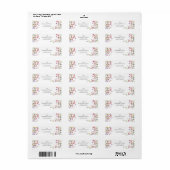 Watercolor Wildflower Girl 1st Birthday Etiket (Full Sheet)