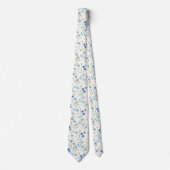 Watercolor Wildflower Meadow Floral Pattern Stropdas (Voorkant)
