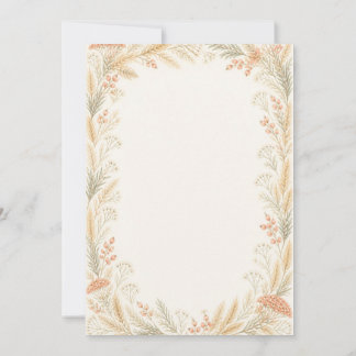 Watercolor Wildflower Wedding Invitation Kaart
