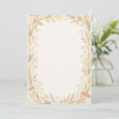 Watercolor Wildflower Wedding Program Programmakaart (Staand voorkant)