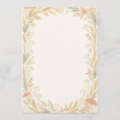 Watercolor Wildflower Wedding Program Programmakaart (Voorkant)