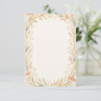 Watercolor Wildflower Wedding RSVP Card Kaartje