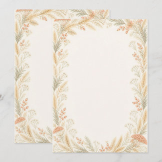 Watercolor Wildflower Wedding Thank You Card Bedankkaart