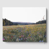 Watercolor Wildflowers Floral Meadow Wedding Gastenboek (Achterkant)