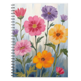Watercolor Wildflowers | Flower Field Painting  Notitieboek