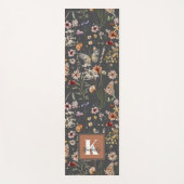 Watercolor Wildflowers Monogram Name Yogamat (Voorkant)