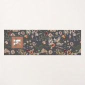 Watercolor Wildflowers Monogram Name Yogamat (Voorkant (horizontaal))