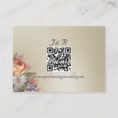 Watercolor Wildflowers, QR Code - Wheat Informatiekaartje (Achterkant)