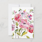 Watercolor Wildflowers Weddinge RSVP Card