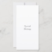 Watercolor Winter Boom Bedankkaart (Achterkant)