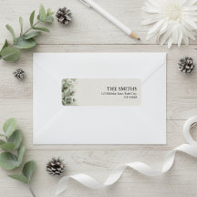Watercolor Winter Botanische Ivoorkleurige Holiday