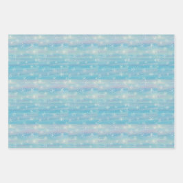 Watercolor Winter Patroon Inpakpapier Vel