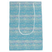 Watercolor Winter Patroon Medium Cadeauzakje (Achterkant)