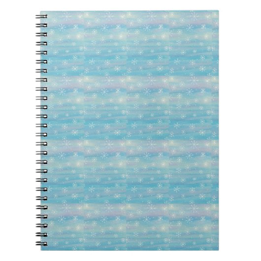 Watercolor Winter Patroon Notitieboek (Voorkant)