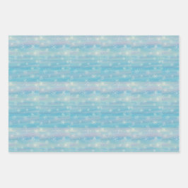 Watercolor Winter Pattern Inpakpapier Vel