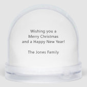 Watercolor Winter Robins Snow Globe Sneeuwbol (Achterkant)