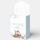 Watercolor Winter Sleigh Moose Santa Baby Shower  Bedankdoosjes (Open)
