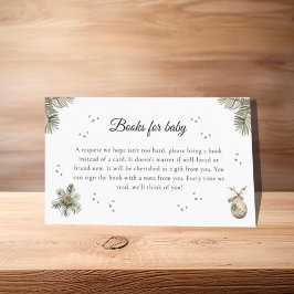 Watercolor Winter Sneeuwman Boeken voor Baby Informatiekaartje