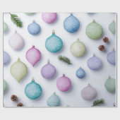 Watercolor Winter Wonderland Christmas Wrap Cadeaupapier (Vlak)