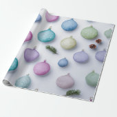 Watercolor Winter Wonderland Christmas Wrap Cadeaupapier (Uitgerold)